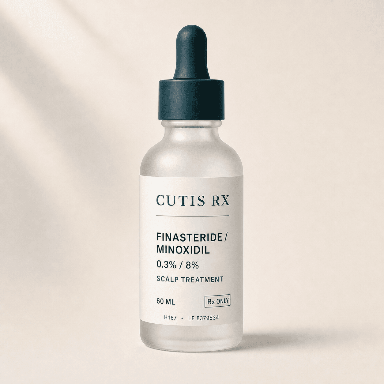 Finasteride / Minoxidil 0.3/8% Scalp Treatment product packaging
