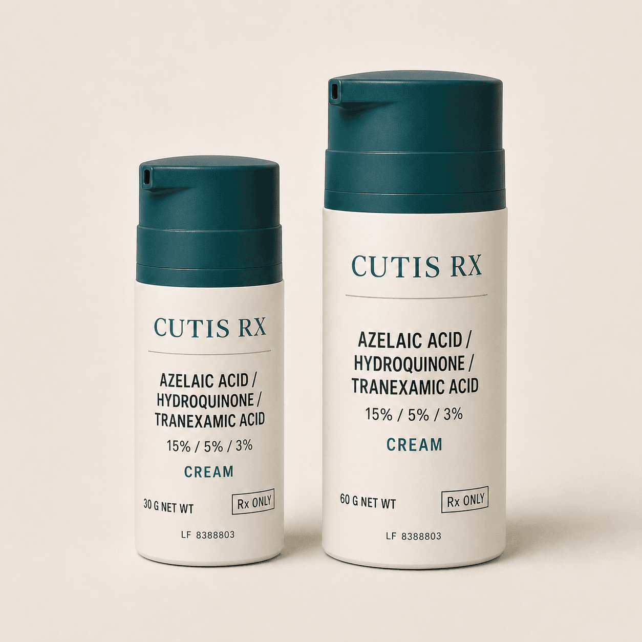 Azelaic Acid / Hydroquinone / Tranexamic Acid 15/5/3% Cream product packaging