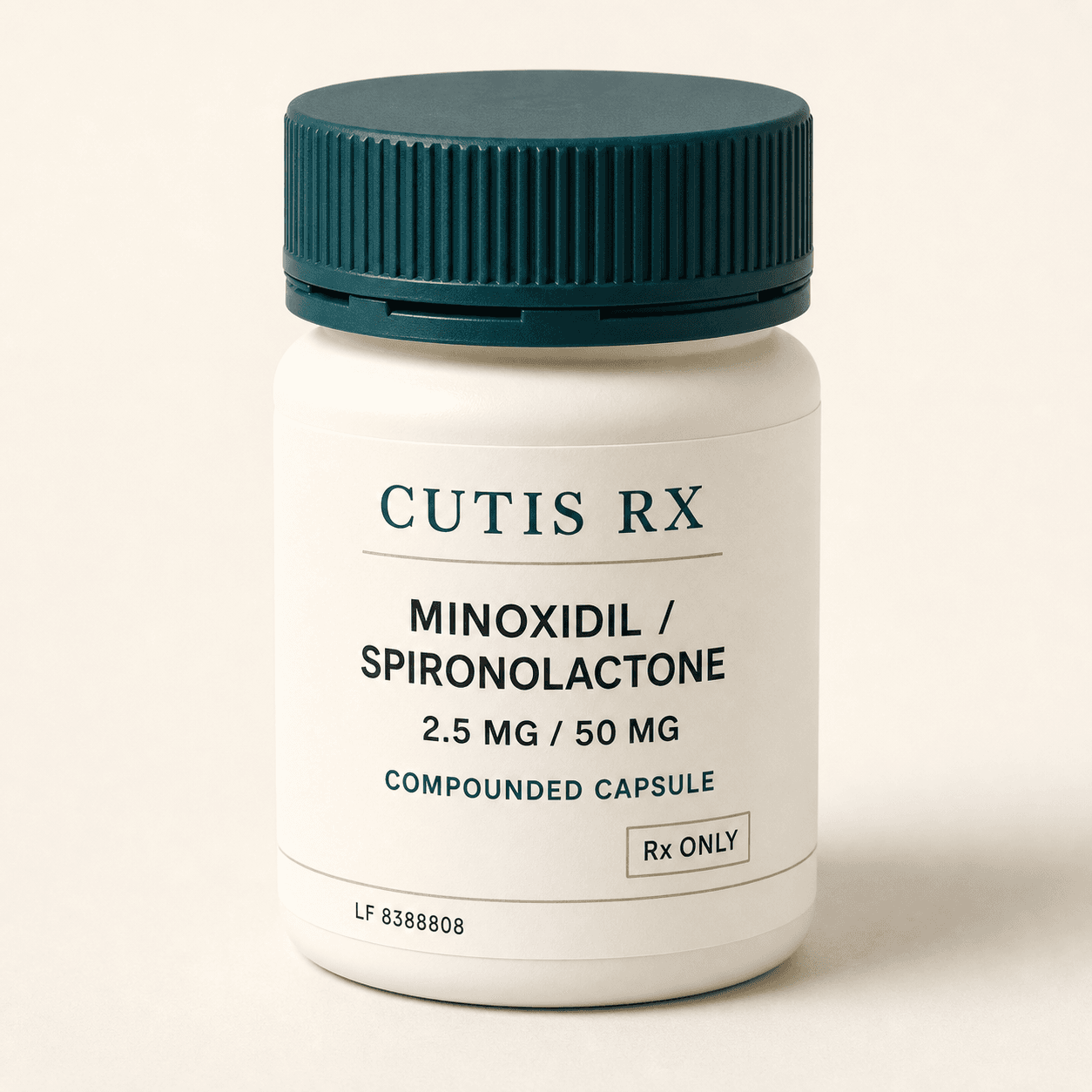 Minoxidil / Spironolactone 2.5/50MG Capsule product packaging