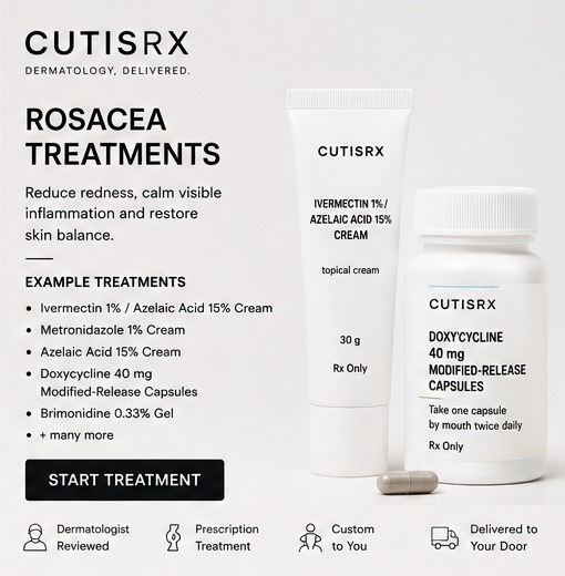 CutisRx rosacea treatment examples